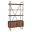 Halden Tall Bookshelf In Pecan Brown