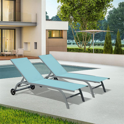 Outdoor Metal Chaise Lounge
