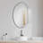 Stainless Steel Oval Mirror-124378212