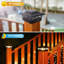 Solar Powered Led Post Cap Lights With 2 Adjustable Light Modes, Fits 4X4 Inch Fence & Deck Posts