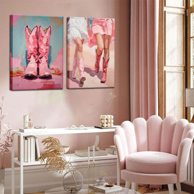2 Piece Wrapped Canvas Wall Art