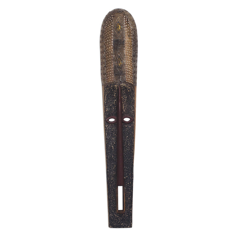 Magnifique masque en bois africain nketiabah