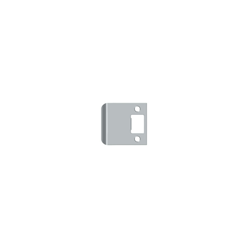 Deltana SPE250U26D Extended Lip Strike Plate, 2 1/4" x 2-1/2" in Brushed Chrome, Brushed Chrome