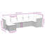 Ensemble de canapé de jardin Vidaxl PE rotin noir, acier thermolaqué modulaire