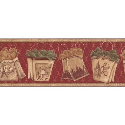 Bordure de papier peint L 15 pi x l 9 po World Places