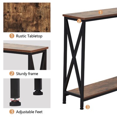 17 Stories Roding 43'' Console Table & Reviews | Wayfair