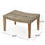 Fauteuil en bois et osier Hampton