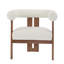 Fauteuil d'appoint rembourré en velours Faiella-331930764