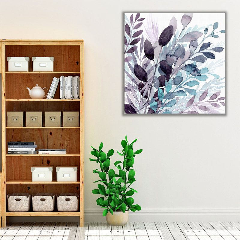 Crystallized Flora I - reproduction d'art sur toile, H 40 po x l 40 po