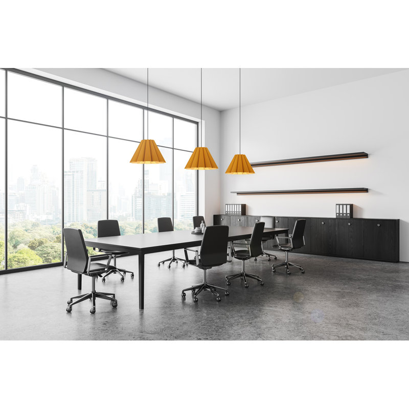 Luminaire suspendu moyen Lora 56, H 14,3 po x l 22,8 po x P 22,8 po, Ocre