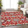 Premium Machine Washable Prisco Red Rug