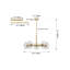 Lustre spoutnik moderne doré avec abat-jour en verre transparent-542798286-565290668-565290669