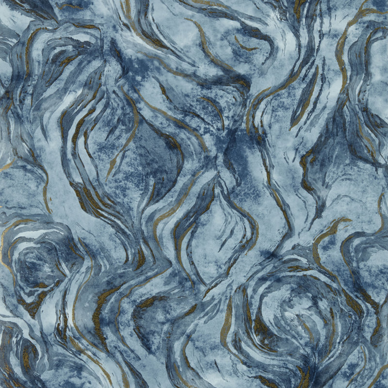Lavico Lusso 10.05m x 52cm Wallpaper Roll, Midnight