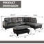 Canapé modulaire en flanelle 3 pièces-1444872215-1444872208