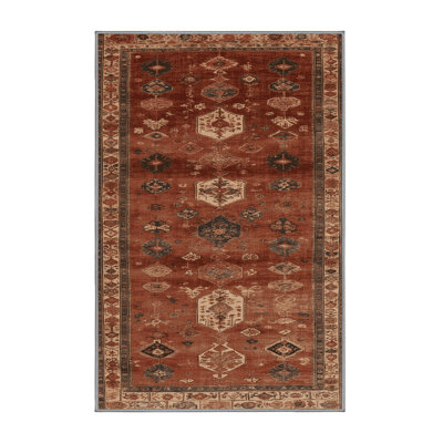 Machine Washable Turkish Brown Area Rug