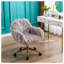 Chaise de travail en fausse fourrure Ratchel-1220732903