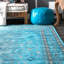 Tapis de coton blue area Venetia-25255094