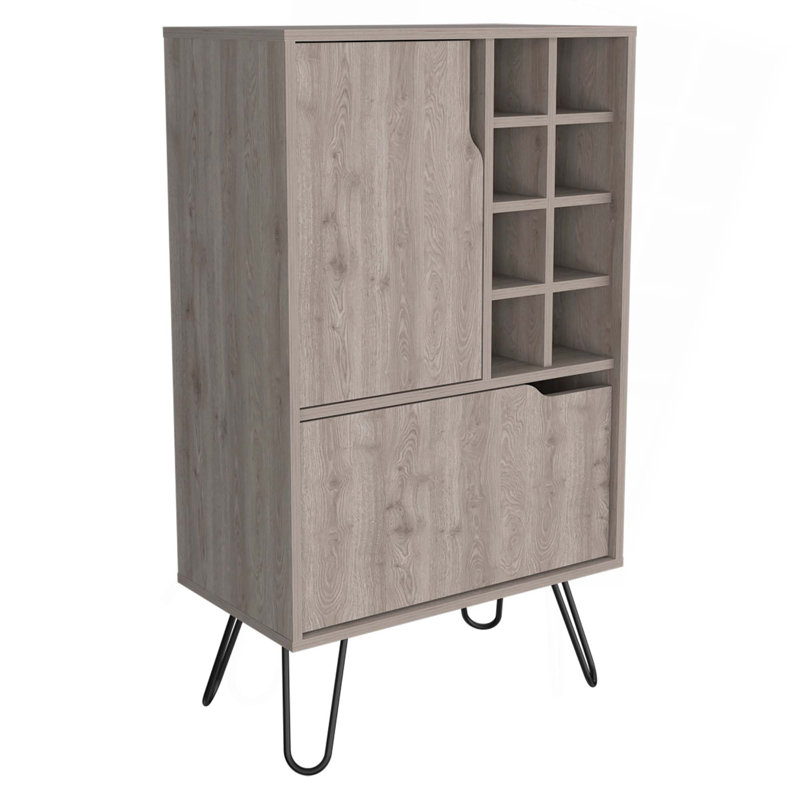 Îlot de cuisine de la Serbie, une armoire, quatre tablettes ouvertes