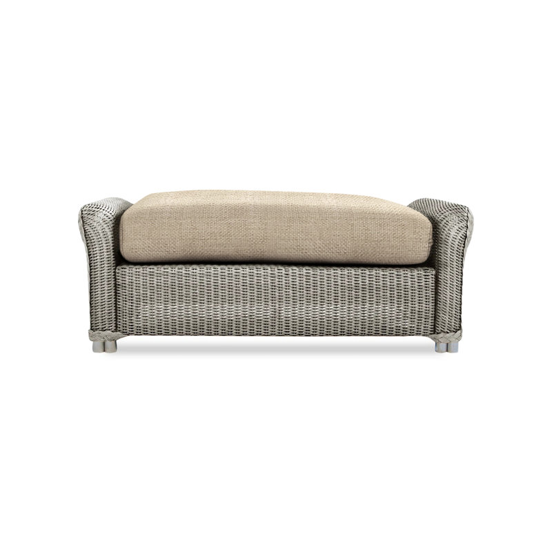 Reflections Outdoor Ottoman, Sandberg Flax, Mink
