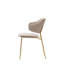 Anagha Upholstered Back Side Chair in Brown