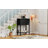 Narrow Console Table, Slim Sofa Table With Three Storage Drawers And Bottom Shelf-1549290747
