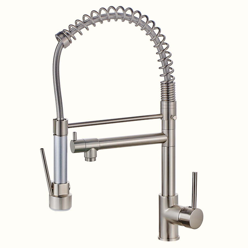 Robinet de cuisine HOOSENG, Nickel brossé