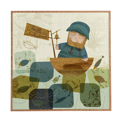 One Fine Fisherman Framed Graphic Art