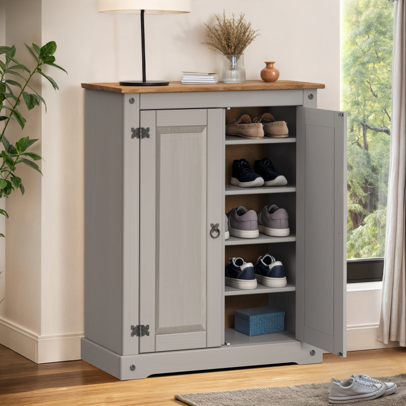 Bayhills Rectangle Accent Cabinet, Silver, Grey