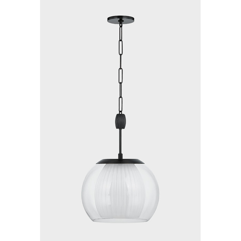 CLEMENTON PENDANT, 24" H x 17" W x 17" D, Bronze