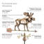 40'' H Metal Animals Weathervane-12272491