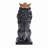 14.5" H Sitting Lion W/Crown Resin Statue Home Decor Living Room Display-109757794