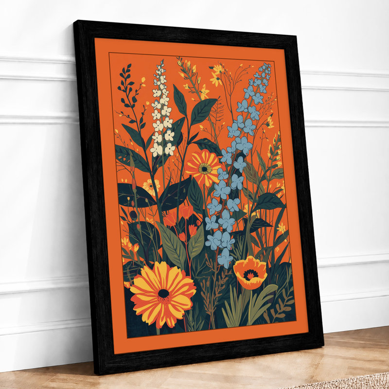 Study Botanical - Framed Print, A2 - 59.4 x 42.0 cm, Black