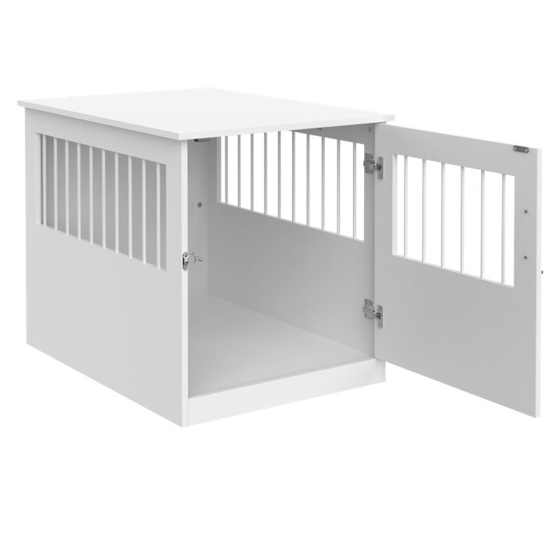 Table de bout et cage pour animaux ClosetMaid, Blanc, H 25,2 po x l 23,4 po x P 32,4 po