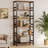 Bookshelf, 31.5In Wide Shelf 6 Tier Bookcase, 110Lbs/Shelf Industrial Bookshelves-908528059