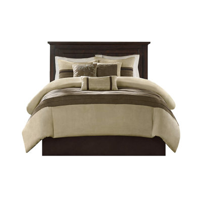 Faux Suede Rich Fabric  Embroidered Pillows Shams Machine Washable Suede Pieced Microsuede Filling Decorative Pillows