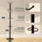 Coat Rack Freestanding with Marble Base, Coat Tree with 12 Hooks & Umbrella Holder, Coat Hanger Stand for Corner Entryway Bedroom Office, Heavy Duty Coat Rack Stand for Clothes Hats Bags, (Black)-1095631935
