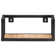 2 Piece Solid Acacia Wood With A Natural Finish, Iron With Black Powder-coated Finish Floating Shelf