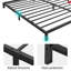 Structure de lit plateforme en métal simple 14 po, conception silencieuse et silencieuse, support en acier robuste, rangement sous le lit, assemblage facile-422489543