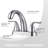 Centerset 2-handle Bathroom Faucet with Drain Assembly-97804580