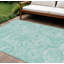 Tapis bleu sarcelle et ivoire lavable 10 pi x 14 pi bleu sarcelle et ivoire