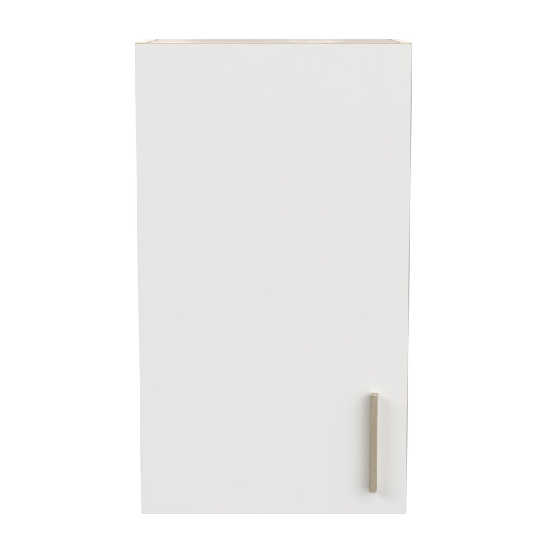 Origan Wall Unit, 70cm H x 40cm W x 30cm D, White/Brown