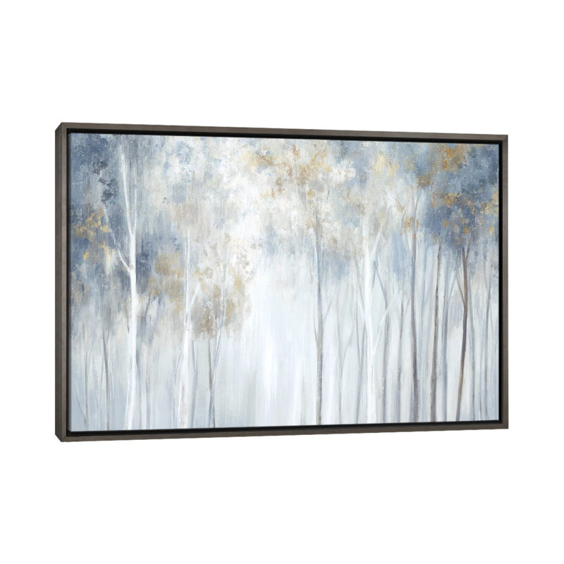 «Forest Magic» par Eva Watts - reproduction d'art, Toile encadrée de bois rustique foncé, Pas de tapis