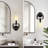 1-Light Solid Brass Armed Sconce with Clear Cylinder Glass (Bulb Included)-1257964414