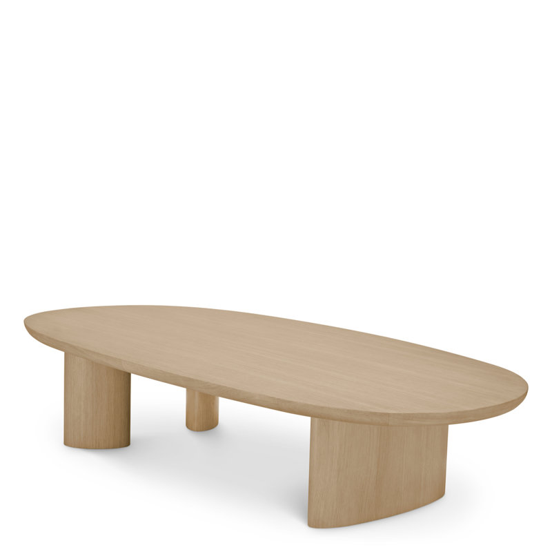 Coffee Table Lindner Black Veneer - Top, Beige