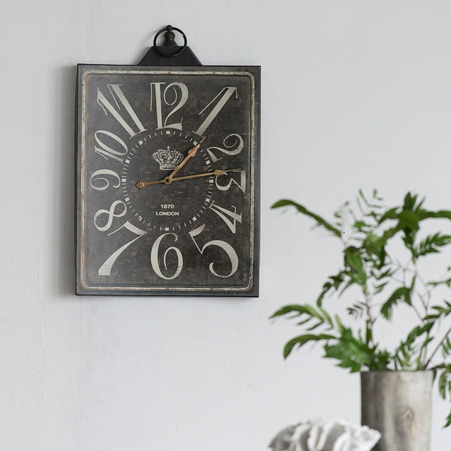 Large Wall Clock / 18 42 / Farmhouse Clock / Oversized Wall Clock -   Sweden