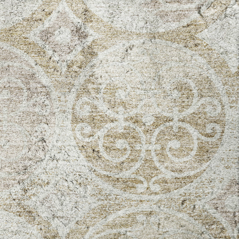 Shag Washable Oriental Indoor Rug, Ivory, 2 pi 6 po x 3 pi 10 po