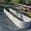 Jardinière surélevée en acier galvanisé gris 12 x 3 x 1,5 pi - Jardinière ultra longue