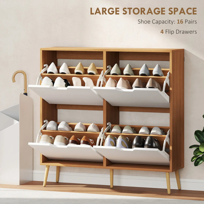 10 Pair Shoe Storage Cabinet