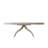 Composition Extendable Mahogany Oval Solid Wood Top Dining Table