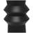 Black Metal Tall Art Deco Fluted Floor Decorative Vase, 8" x 8" x 32"-326744564-326744566